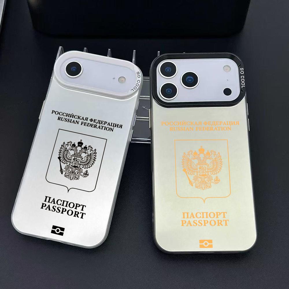 Travel Accessories Iphone - روسيا جواز السفر تصميم جراب هاتف