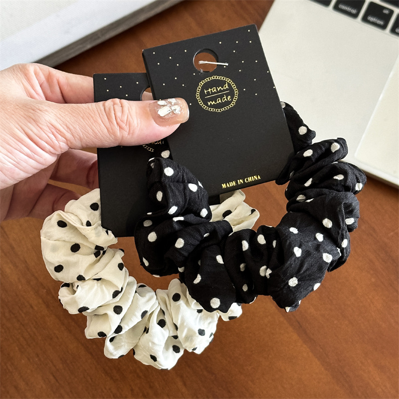 Travel Accessories For Girls - 11 سنتيمتر/14 سنتيمتر نقطة القماش Scrunchies