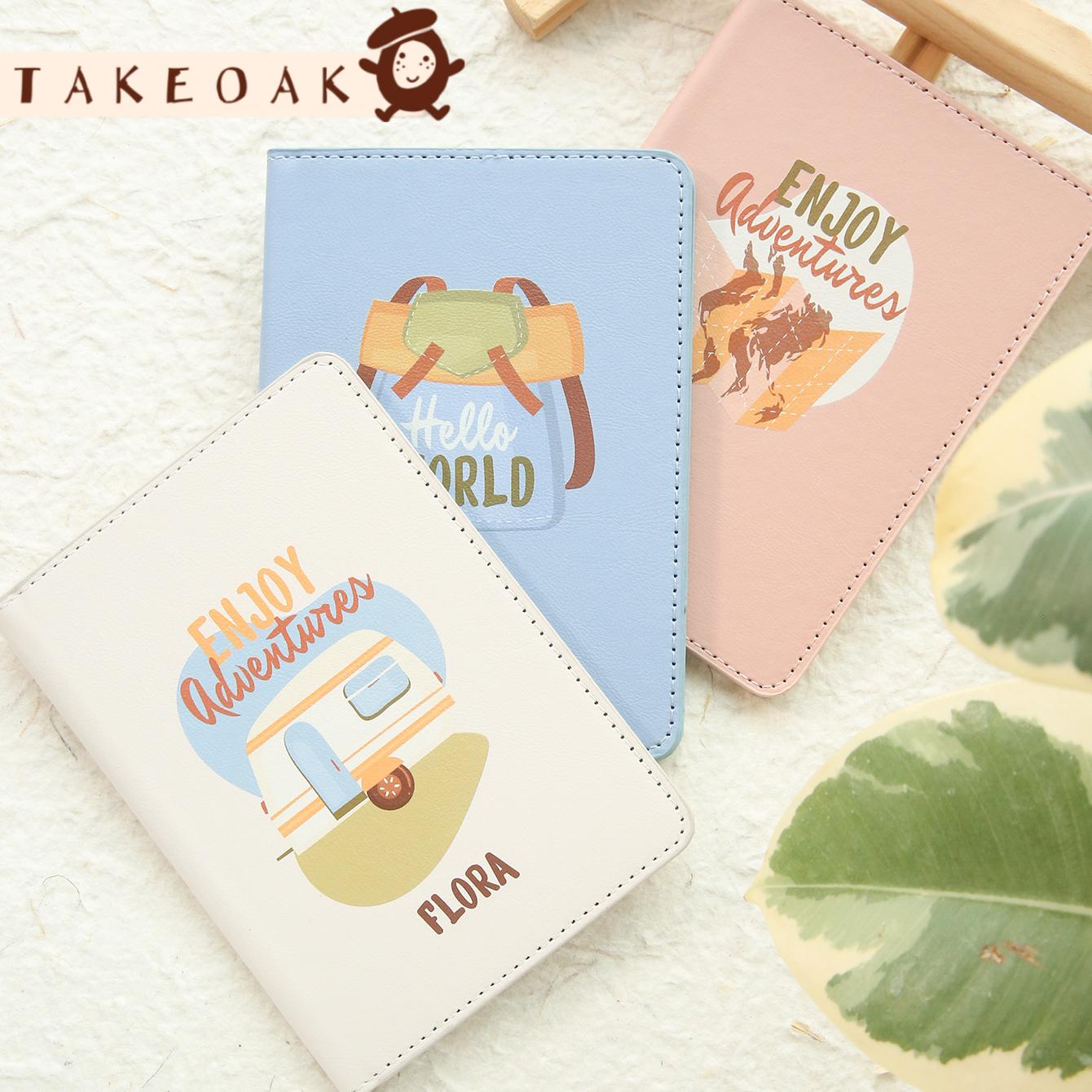 Travel Accessories Overseas - غطاء جواز سفر مخصص من الجلد