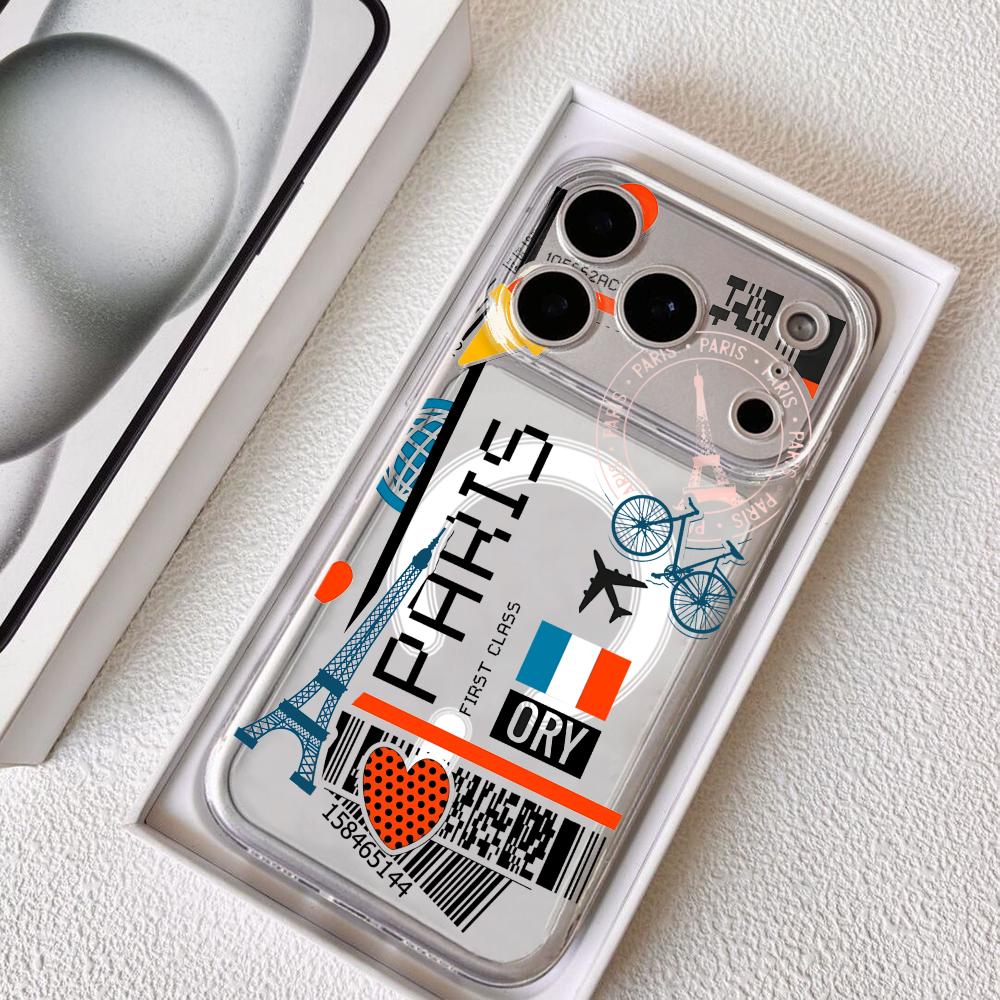 Travel Accessories Iphone - جراب هاتف بتصميم تذكاري لتذكرة طيران
