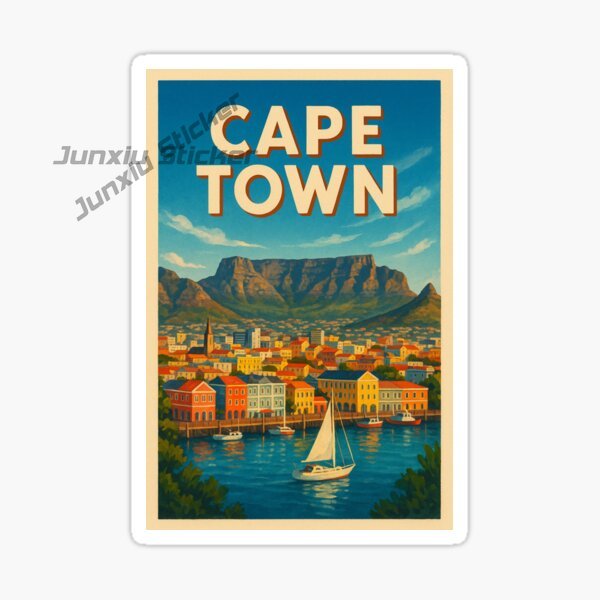 Travel Accessories South Africa - ملصق سيارة فينيل بتصميم علم كيب