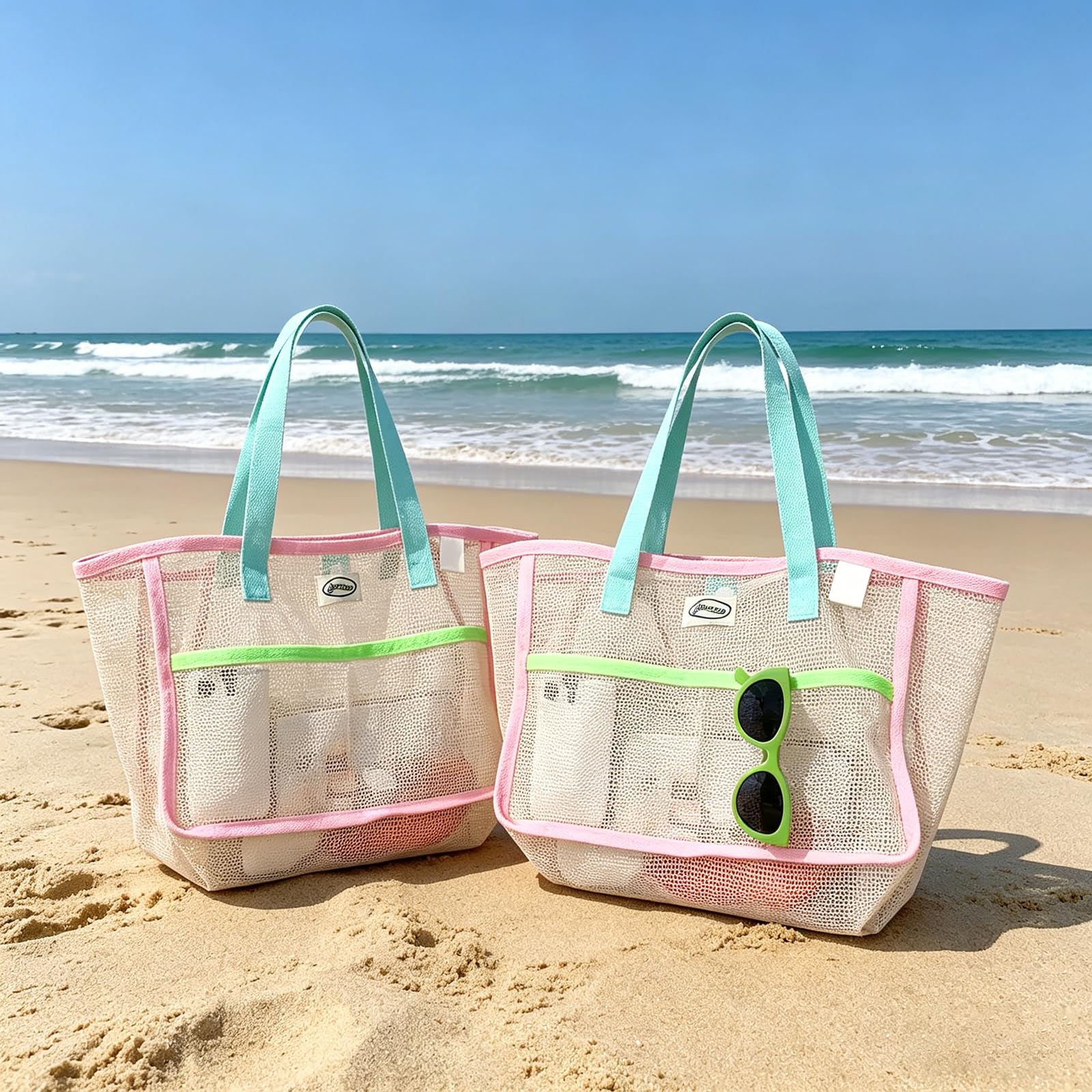 Travel Accessories Bag - حقائب شاطئ نسائية ملونة قابلة للطي،