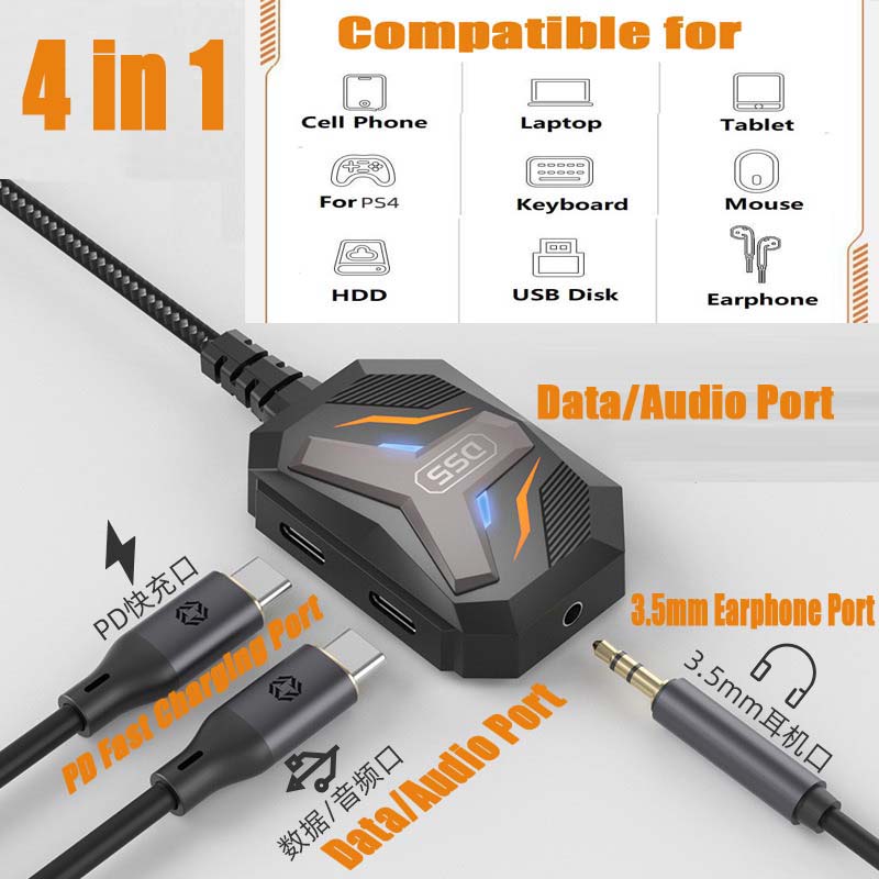Cable Lock Combination - محول USB-C إلى مقبس ستيريو 3.5