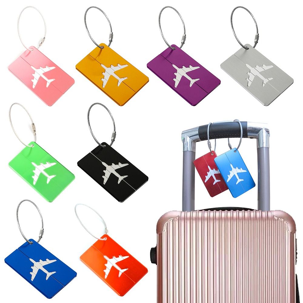 Travel Accessories Plane - علامات السفر الألومنيوم الأمتعة قابلة لإعادة