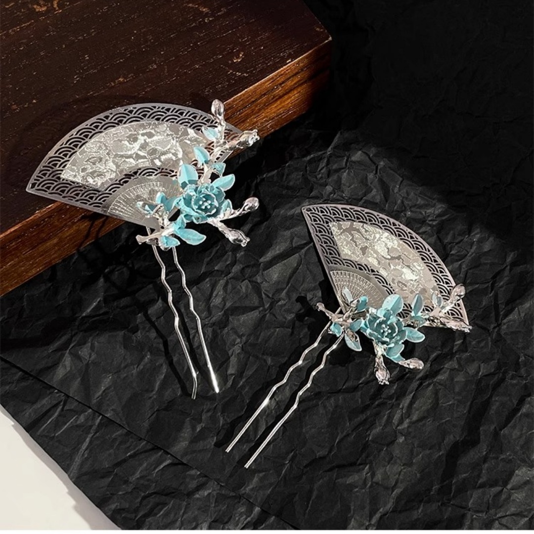 Travel Hair Accessories - دبوس شعر جديد على شكل مروحة