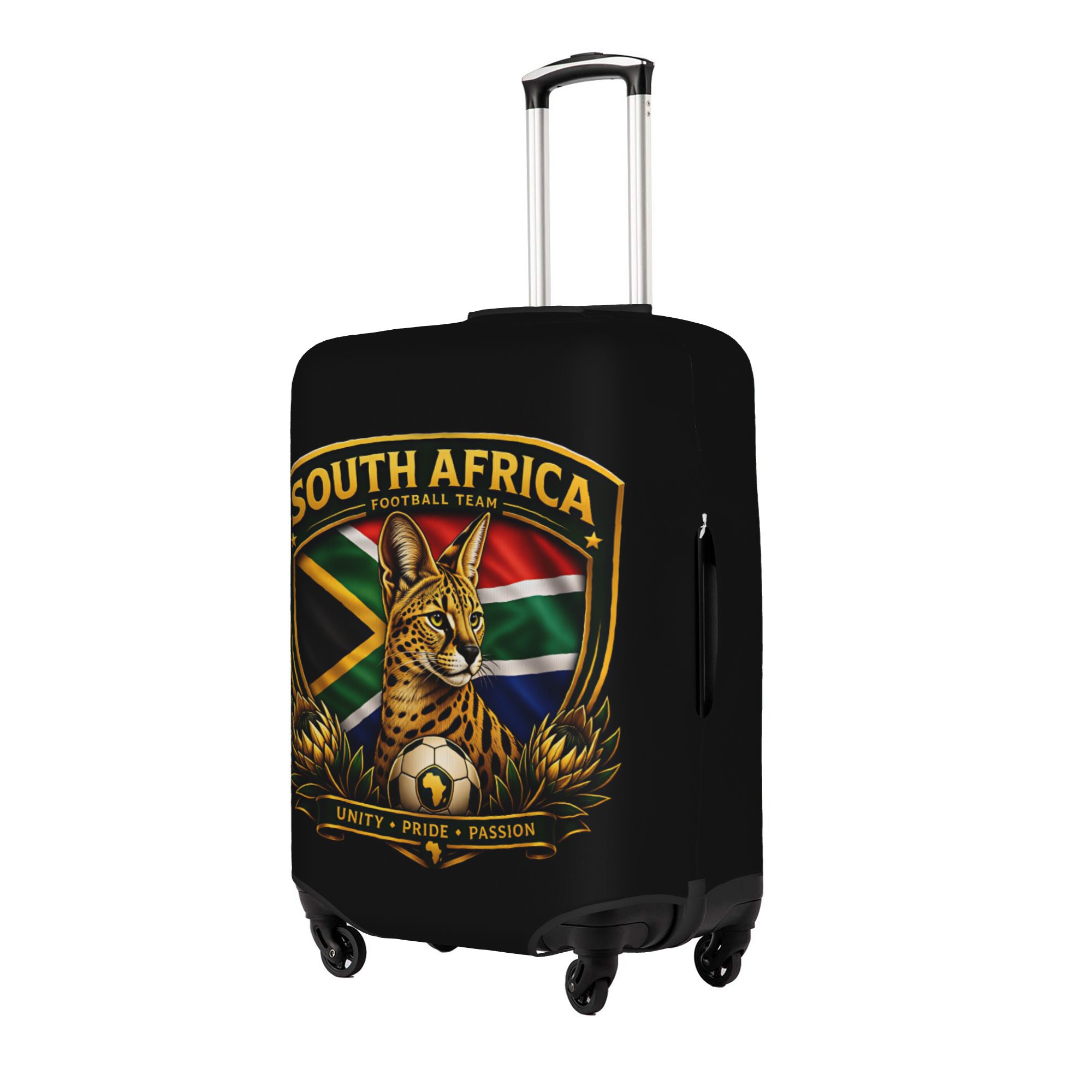 غطاء حقيبة سفر بعلم فريق كرة ا - مراجعة Travel Accessories South Africa وسعره