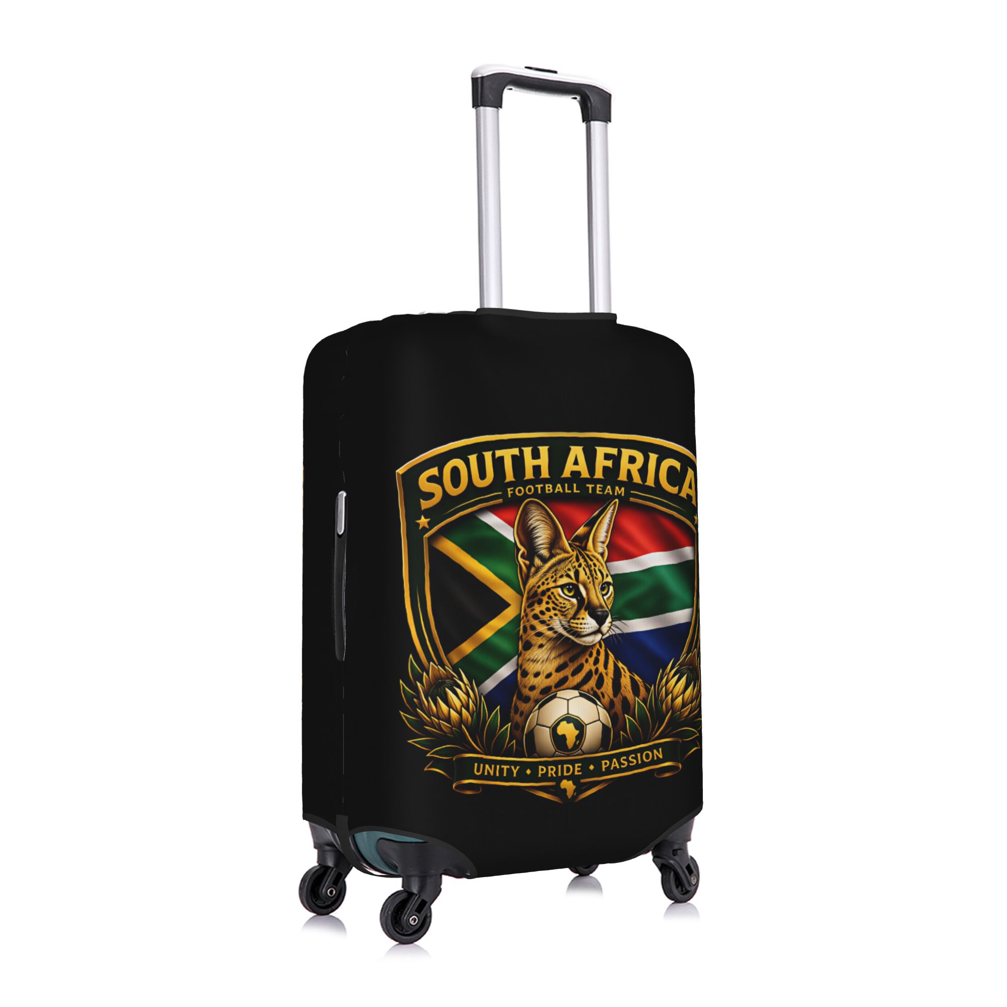 غطاء حقيبة سفر بعلم فريق كرة ا - مراجعة Travel Accessories South Africa وسعره