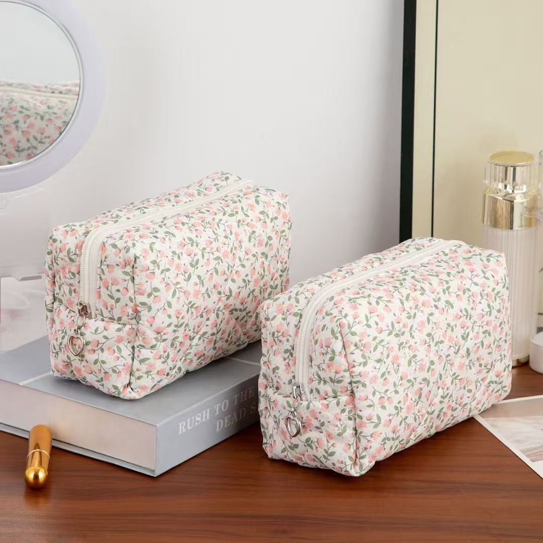 التخزين المنظم الأزهار المرأة  - مراجعة Travel Accessories Pouch For Women وسعره
