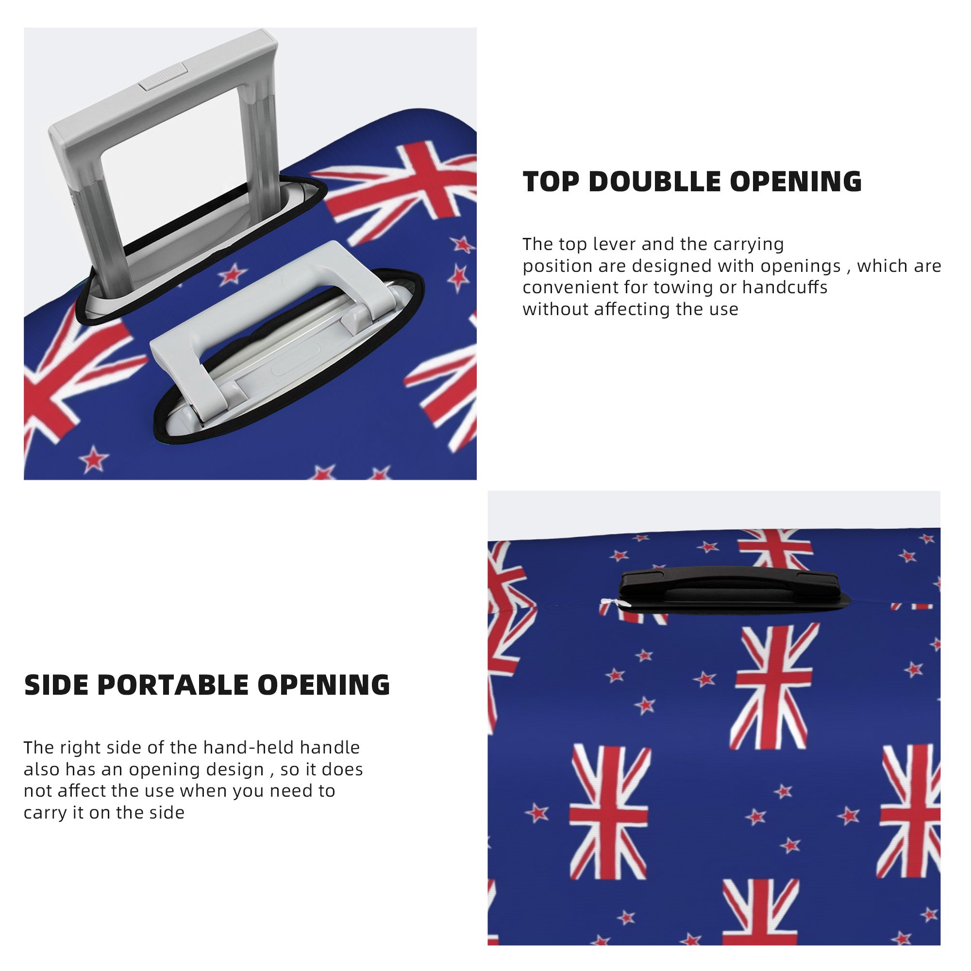 غطاء حقيبة سفر بعلم نيوزيلندا، - مراجعة Travel Accessories New Zealand وسعره
