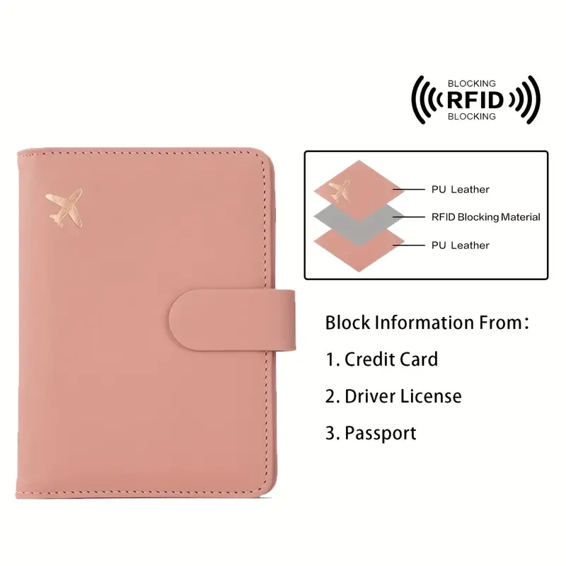 حافظة جواز سفر جلدية مقاومة لل - مراجعة Travel Accessories Plane وسعره