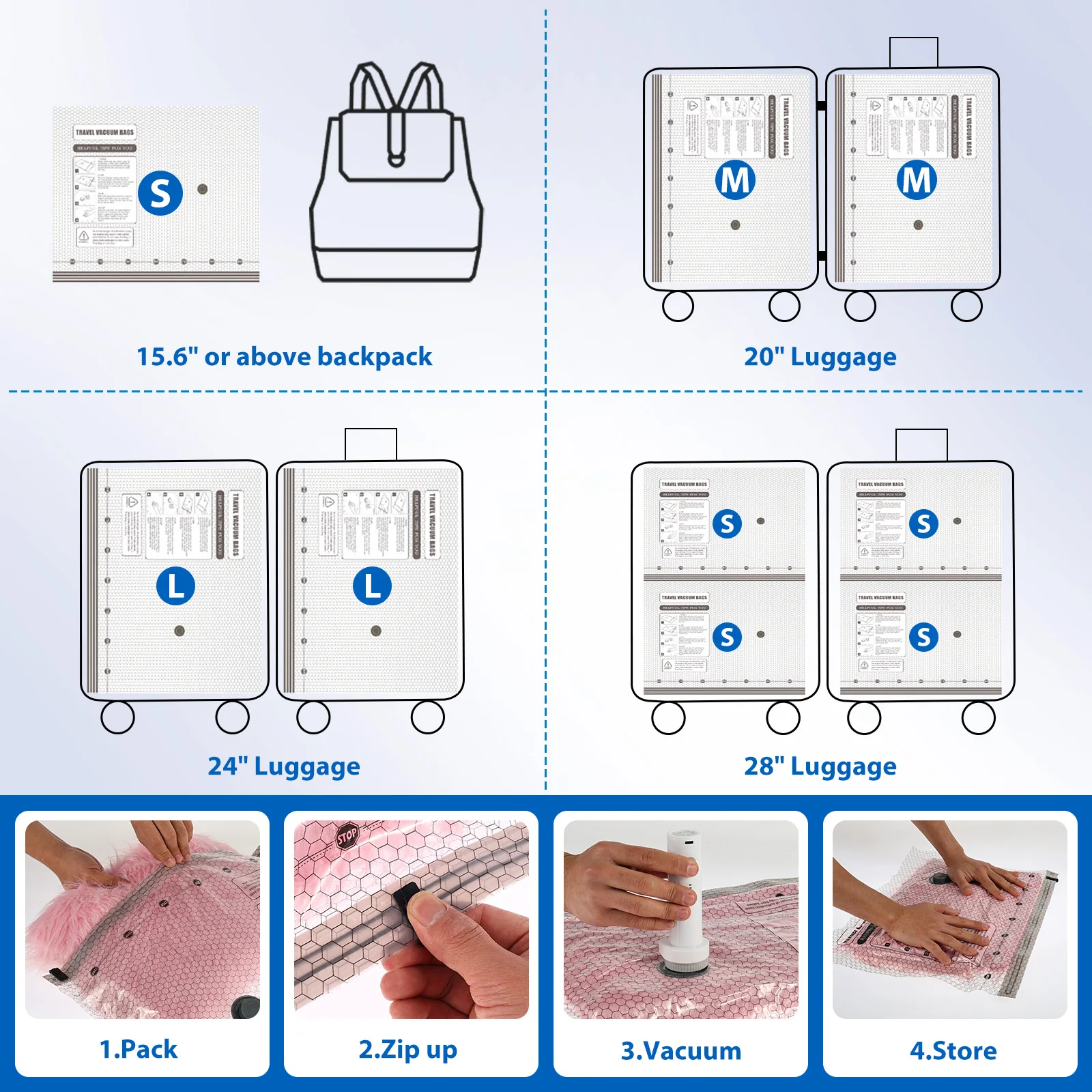 12 قطعة من أكياس التخزين المفر - مراجعة Travel Accessories Organiser وسعره