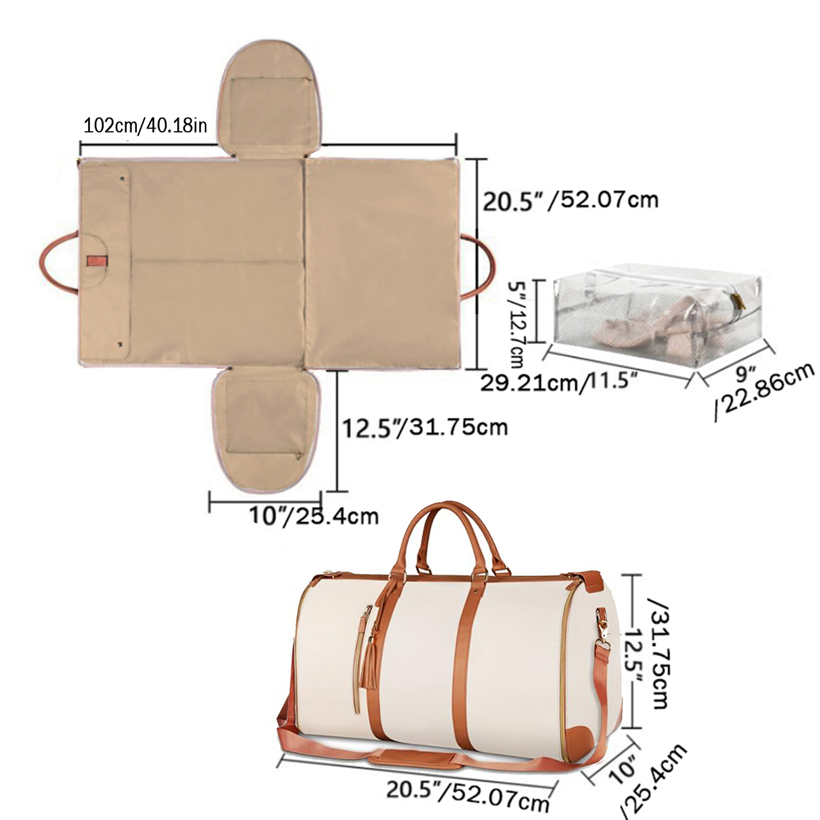 حقيبة تخزين بدلة كبيرة قابلة ل - مراجعة Travel Accessories Organiser وسعره