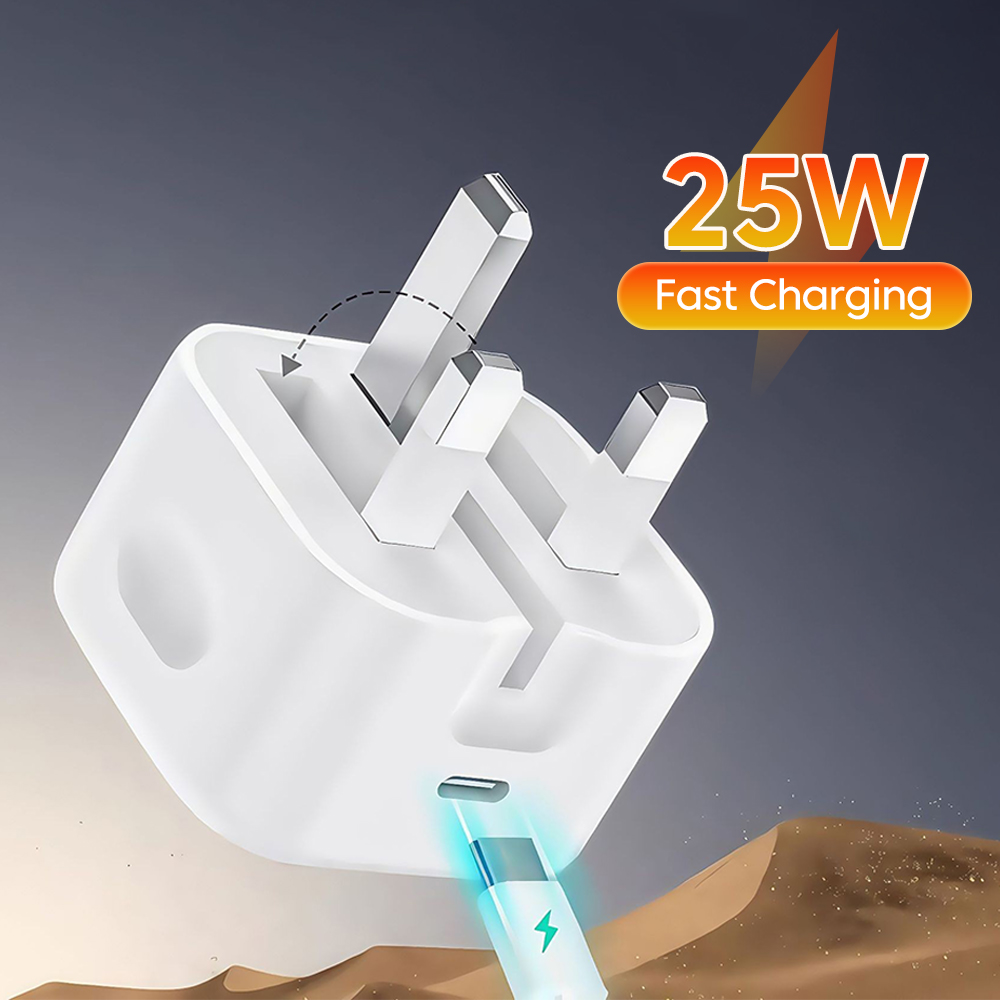 شاحن بريطاني قياسي 25 واط شحن  - مراجعة Travel Accessories Iphone وسعره