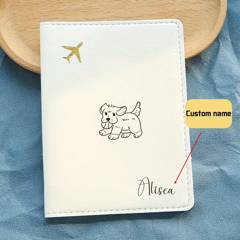 غطاء جواز سفر مخصص بتصميم كلب  - مراجعة Travel Accessories Dog وسعره