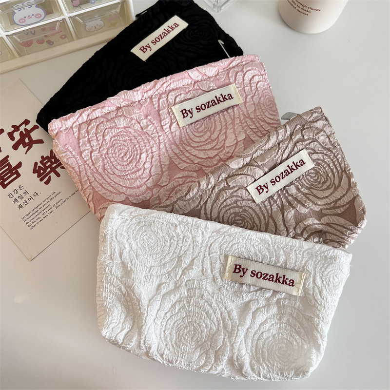 الفرنسية تنقش الزهور السفر حقي - مراجعة Travel Accessories Pouch For Women وسعره