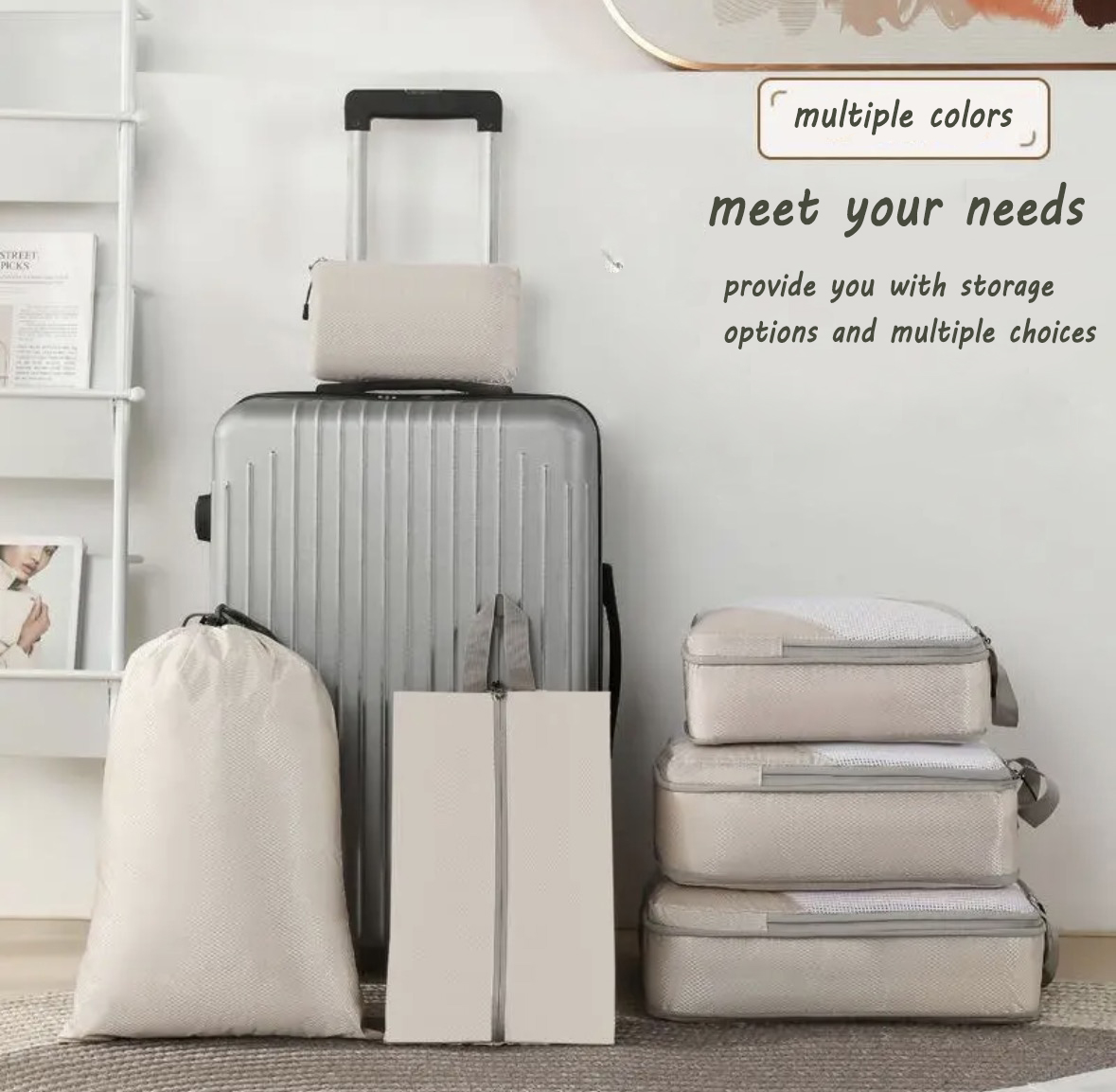 6 مجموعات من حقائب التعبئة الم - مراجعة Travel Accessories Organiser وسعره