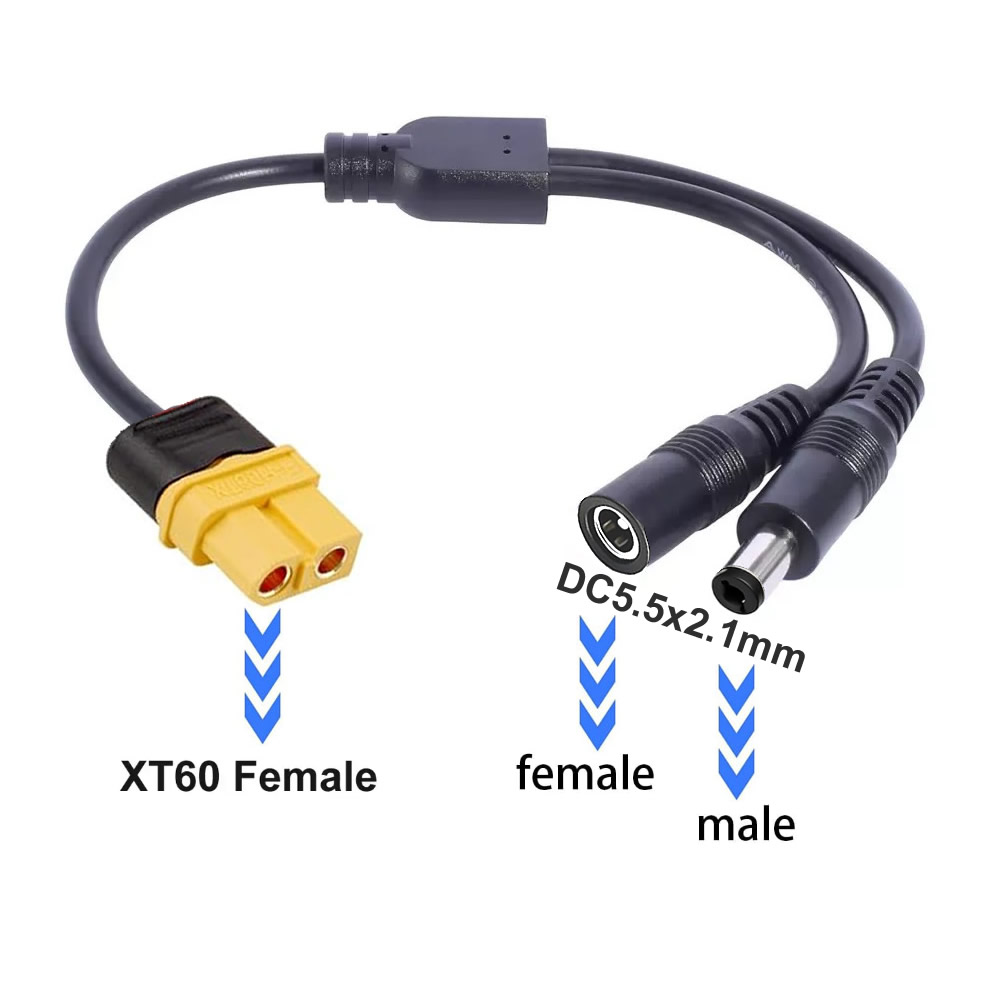 خط توصيل شمسي مع موصل XT60 ذكر - مراجعة Cable Lock Combination وسعره