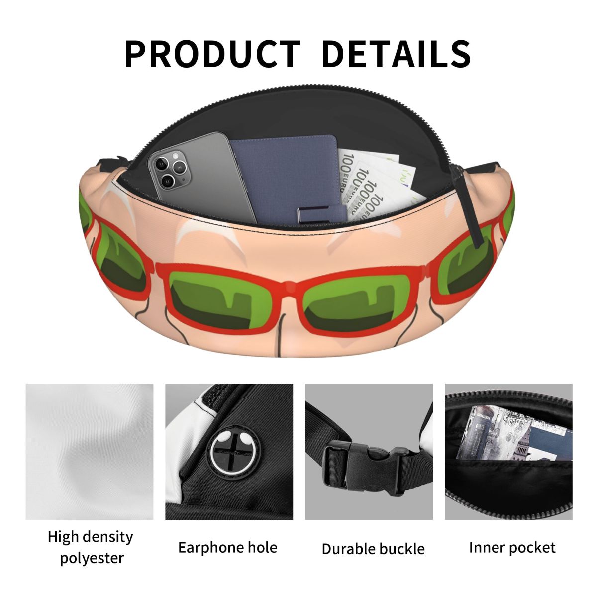 حقيبة خصر قوية مخصصة بتصميم M- - مراجعة Travel Accessories Pouch For Women وسعره