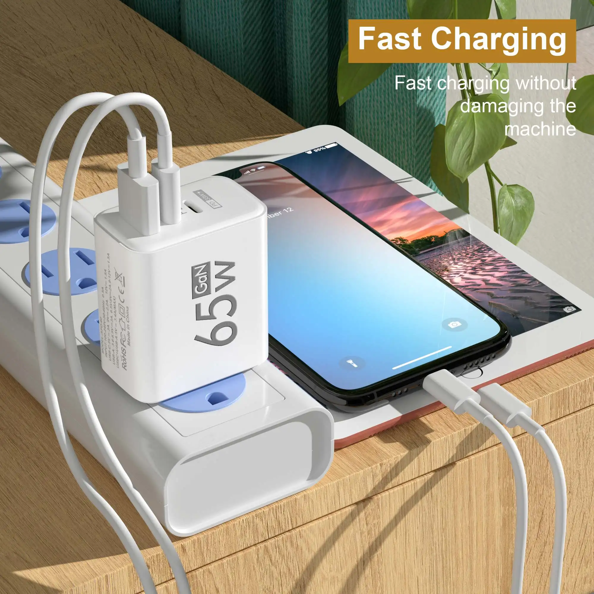 شاحن حائط قابل للطي بقوة 65 وا - مراجعة Travel Accessories Iphone وسعره