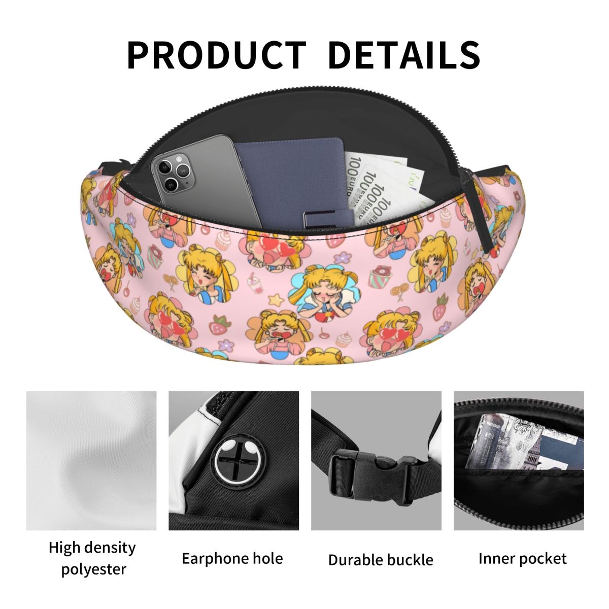 حقيبة خصر مخصصة على طراز S-Sai - مراجعة Travel Accessories Pouch For Women وسعره