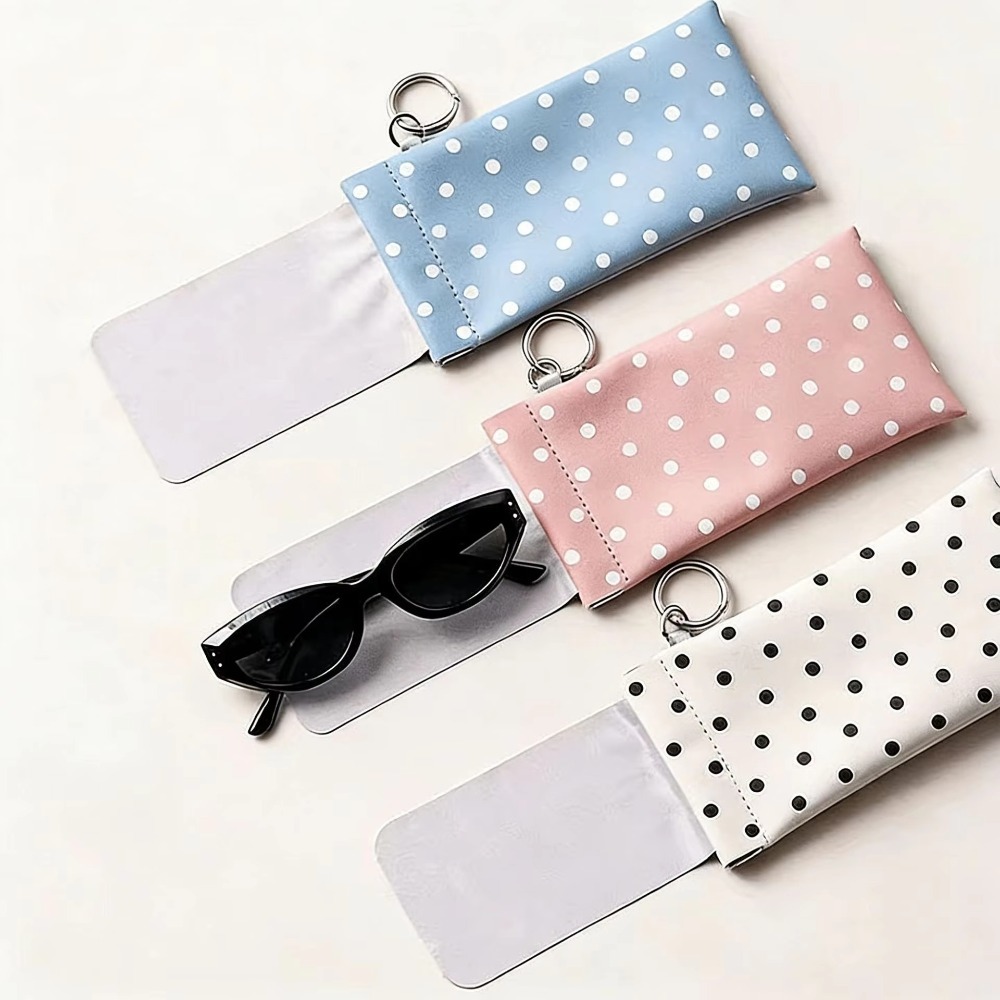 حقيبة نظارات منقطة مع سلسلة مف - مراجعة Travel Accessories Pouch For Women وسعره
